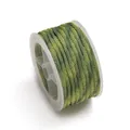 4mm grün-gelb gemusterte Paracord-Schnur auf Spule für DIY-Schmuck und Bastelarbeiten - Gelbgrün