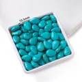 Tropfenförmige synthetische Türkis-Perlen mit den Maßen 13,5 x 10,5 mm für DIY-Schmuck - 28 Stück/Packung (10.5x13.5mm)