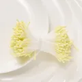 Pistilli di fiori artificiali gialli opachi da 2mm per accessori fai da te fatti a mano - 1 Fascio (circa 400 steli, circa 20g) / Giallo Opaco