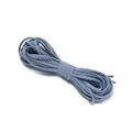 Minimalistisches 3mm hochelastisches flaches Haargummi in Lichtblau-Grau für Damen - Blaugrau