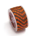 Hoogwaardig 4mm niet-elastisch oranje en zwart paracord-touw voor DIY-sieraden maken - 1 Rol (ca. 7m) / Grijsblauw