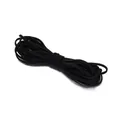 Haz de cordón elástico plano negro de 3 mm para la fabricación de accesorios pelo - 2m / Negro