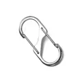 Silberner S-Karabinerhaken aus Zinklegierung für Schlüsselanhänger und DIY-Projekte - S-Haken (50mm) / 5 Stück / Silber