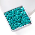 Wassertropfen synthetische Türkisperlen für DIY-Schmuckherstellung, 13x7mm Größe - 29 Stück/Packung (7x13mm)