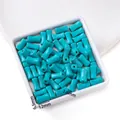 Hochwertige Türkis-Synthetikperlen 12x6,5mm für die DIY-Schmuckherstellung und Basteln - 34 Stück/Packung (6.5x12mm)