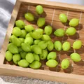 Cuentas de limón de acrílico verde brillante para hacer joyas DIY, pulseras y artesanía - 9x13.5mm (Agujero 2mm) 10 Piezas / Verde limón