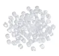 High-quality clear silicone earring backs and bullet earring stoppers for DIY jewelry findings - Hamburger Shaped Earring Backs (AC4112) / 100 Pieces/Pack (Approx 4.5x5mm)