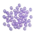 Perline in plastica traslucida viola con finitura AB iridescente per gioielli fai-da-te - 6mm/100pz / Blu