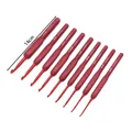 Set of 9 red TPR soft handle crochet hooks with 14cm length ranging from 2.0mm to 6.0mm - New Red Soft Handle / 2mm (14cm)
