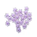 Cuentas de acrílico en forma de estrella lavanda con carcasa transparente para DIY - Pequeño (aprox. 11,5 mm / 20 uds.) / Púrpura