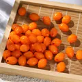 Perles en acrylique orange en forme de citron pour la création de bijoux DIY et artisanat - 9x13.5mm (Trou 2mm) 10 Pièces / Rouge Orangé