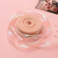 Irisierendes rosa Fischschwanz-Garnband, 4 cm breit, perfekt für Bastelarbeiten und Geschenke - 1 Meter / Gebranntes Rosa