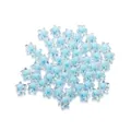 Cuentas de caramelo de acrílico transparente con forma de estrella azul claro para DIY - Azul cielo