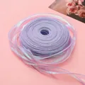 Irisierendes lila Fischschwanz-Organzaband, 4 cm breit für DIY-Bögen und Geschenkverpackungen - 1 Meter / Traumhaftes Lila