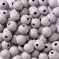 16mm light purple lotus wood beads for DIY jewelry making accessories - Gray / 16mm (20 Pieces)