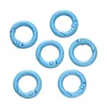 Set di sei fibbie a molla in metallo azzurro per accessori fai da te per borse e catene - Azzurro