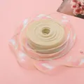 Elegantes 4cm breites schillerndes Fischschwanz-Organzaband für DIY-Schleifen und Basteln - 1 Meter / Milchgelb