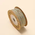 1mm meerkleurig katoenen koord op spoel voor DIY kettingen en armbanden weven - Blauw Geel Oranje