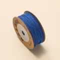 Blauw 1mm gevlochten katoenen koord op kartonnen spoel voor doe-het-zelf sieraden maken - Donkerblauw