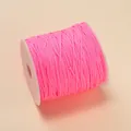 Cordon rose fluo non élastique pour tressage de bijoux DIY, 10 mètres sur bobine - 1mm/260m environ 173g / Rose fluorescent