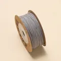 Hoogwaardig 1mm grijs katoenen koord op kartonnen spoel voor DIY sieraden en crafts - Grijs