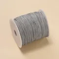 Cordon tressé non élastique argent 1,5 mm pour la fabrication de bijoux DIY 10m - 1mm/260m environ 173g / Gris