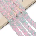 Rosa und blaues selbstklebendes Harz-Strassband für DIY-Kleidung und Taschen - 1.2cm x 1 Meter / Hellblau