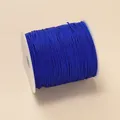 Bobine de cordon de perlage bleu non élastique pour tressage de bijoux DIY, 1-1,5mm - 1mm/260m environ 173g / Bleu Saphir