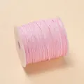 Cordon perlé en nylon rose non élastique sur bobine blanche pour bijoux DIY 10m - 1mm/260m environ 173g / Rose
