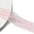 Mix di perline quadrate in vetro cristallo rosa macaron e bianco per gioielli fai da te - 2mm (circa 165 pz/Filo) / Serie Rosa