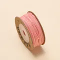 Hoogwaardig 1 mm roze katoenen koord op spoel voor DIY sieraden weven en knutselprojecten - Roze