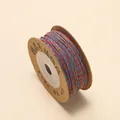 1mm meerkleurig handgevlochten katoenen draad voor doe-het-zelf sieraden en knutselen - Rood Oranje Blauw
