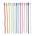 Set bunte 12cm Metall-Kugelkettchen für DIY-Schmuckherstellung und Schlüsselanhänger-Zubehör - 10 Stück/Packung (95mm) / Zufällig Gemischt