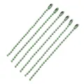 Light green metal ball chains with end connectors for DIY keychains and jewelry tags - 10 Pieces/Pack (95mm) / Green