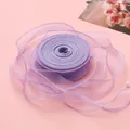 Elegantes lila 4cm Fischschwanz-Organzaband für DIY-Haarschleifen und Geschenke. - 1 Meter / Lila