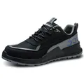 Durable men's safety work shoes featuring 10KV electrical insulation and steel toe protection - 37 / Puncture Resistant 10KV Insulated (No Toe Cap) / Black