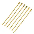 Set aus gelben Metallkugelketten für DIY Schlüsselanhänger und Schmuckherstellung - 10 Stück/Packung (95mm) / Orange