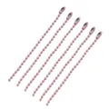 Hochwertige rosa Metall Kugelkette für DIY Schmuck Anhänger und Schlüsselbund 10-12cm - 10 Stück/Packung (95mm) / Rosa