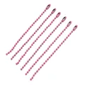 Rosa Metall-Kugelkette mit Verbindern für DIY-Schlüsselanhänger, 12 cm, 7 Stück - 10 Stück/Packung (95mm) / Rosa Rosarot