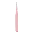 Pince à épiler rose en acier inoxydable avec capuchon protecteur pour les loisirs. - Pointe Droite / Rose Clair