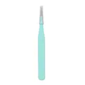 Pince de précision en acier inoxydable macaron vert menthe pour bricolage et cils - Pointe Droite / Bleu Sarcelle