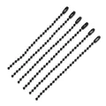 Hochwertige schwarze Metall-Kugelkettchen für DIY-Schmuckanhänger und Schlüsselanhänger - 10 Stück/Packung (115mm) / Schwarz