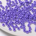 Solid purple 4x7mm acrylic large hole beads for DIY jewelry and phone chains - 100 Pieces/Pack / Solid Purple