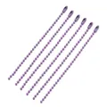 Violette Metallperlenketten für DIY-Schmuckanhänger und Schlüsselanhänger, 12 cm. - 10 Stück/Packung (115mm) / Lila