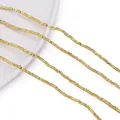 Four strands of golden plated hematite flat disk spacer beads for DIY jewelry making projects - (1x2.5mm/Hole 1mm) 1 Strand / Bright Gold