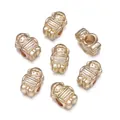 Shining golden astronaut shaped CCB spacer beads for creative DIY jewelry making crafts - Astronaut Figure / 50 Pieces/Pack (Approx 9*14mm) / Gold