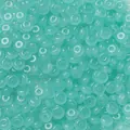 Perles d'espacement abaque en verre bleu sarcelle translucide pour accessoires bijoux DIY - 50 Pièces/Paquet (3x6.5mm) / Faux Jade Vert Sarcelle