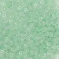 Perles en verre boulier vert menthe translucide pour la création de bijoux DIY - 50 Pièces/Paquet (3x6.5mm) / Faux Jade Vert Clair