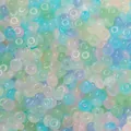 Perles en verre aux tons pastel mélangés pour la création de bijoux et artisanat DIY - 50 Pièces/Paquet (3x6.5mm) / Faux Jade Mélange Aléatoire