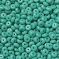 Perles en verre turquoise en forme d'abaque pour la création de bijoux DIY d'art - 50 Pièces/Paquet (3x6.5mm) / Vert Lac Laqué